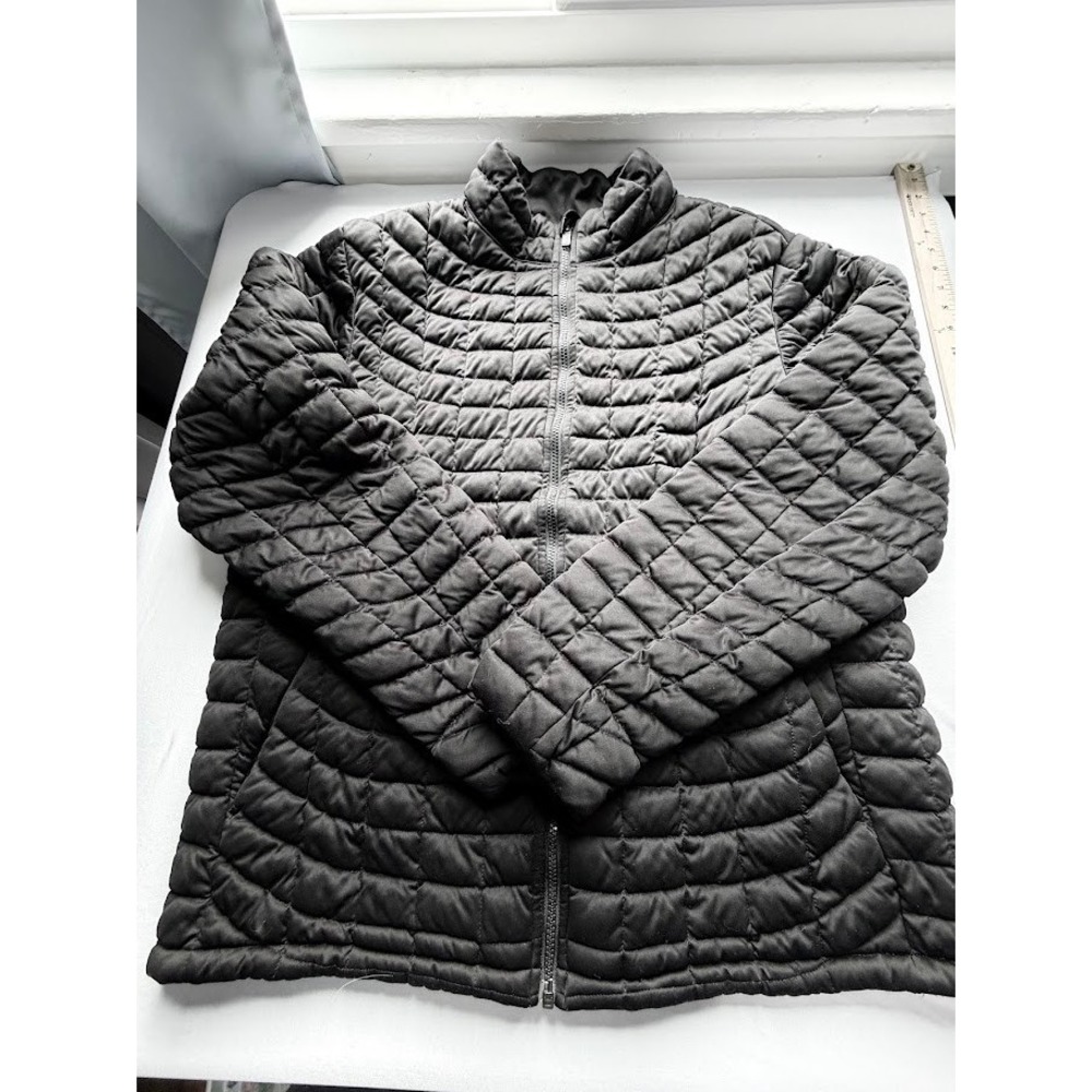 Ben Sherman Mens Black Quilted Puffer Jacket Full Zip Mock Neck XL RN 74299